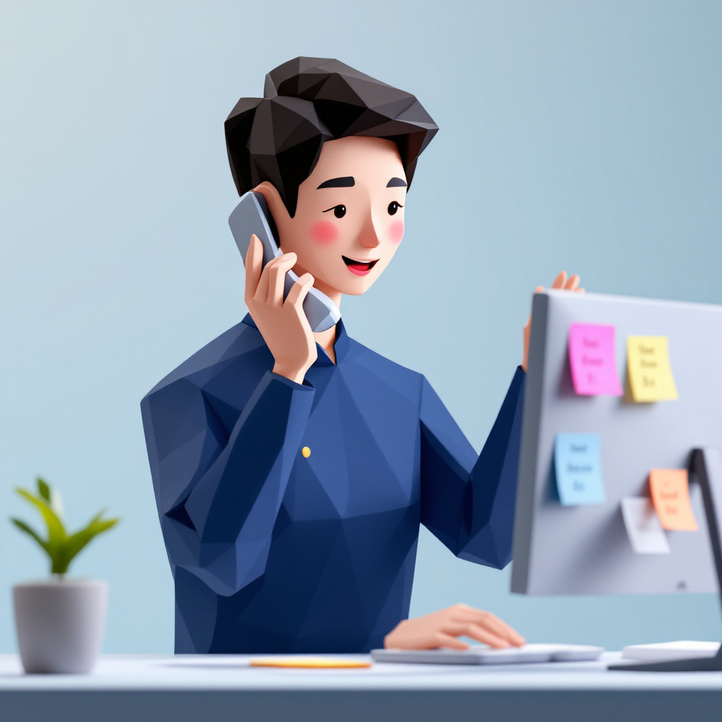 人材紹介コーディネーターのキャラクターイラスト